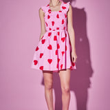 Heart Shape Smocked Mini Dress