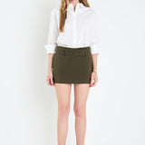 Belted Low Waist Skort