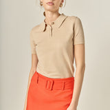 Belted Low Waist Skort