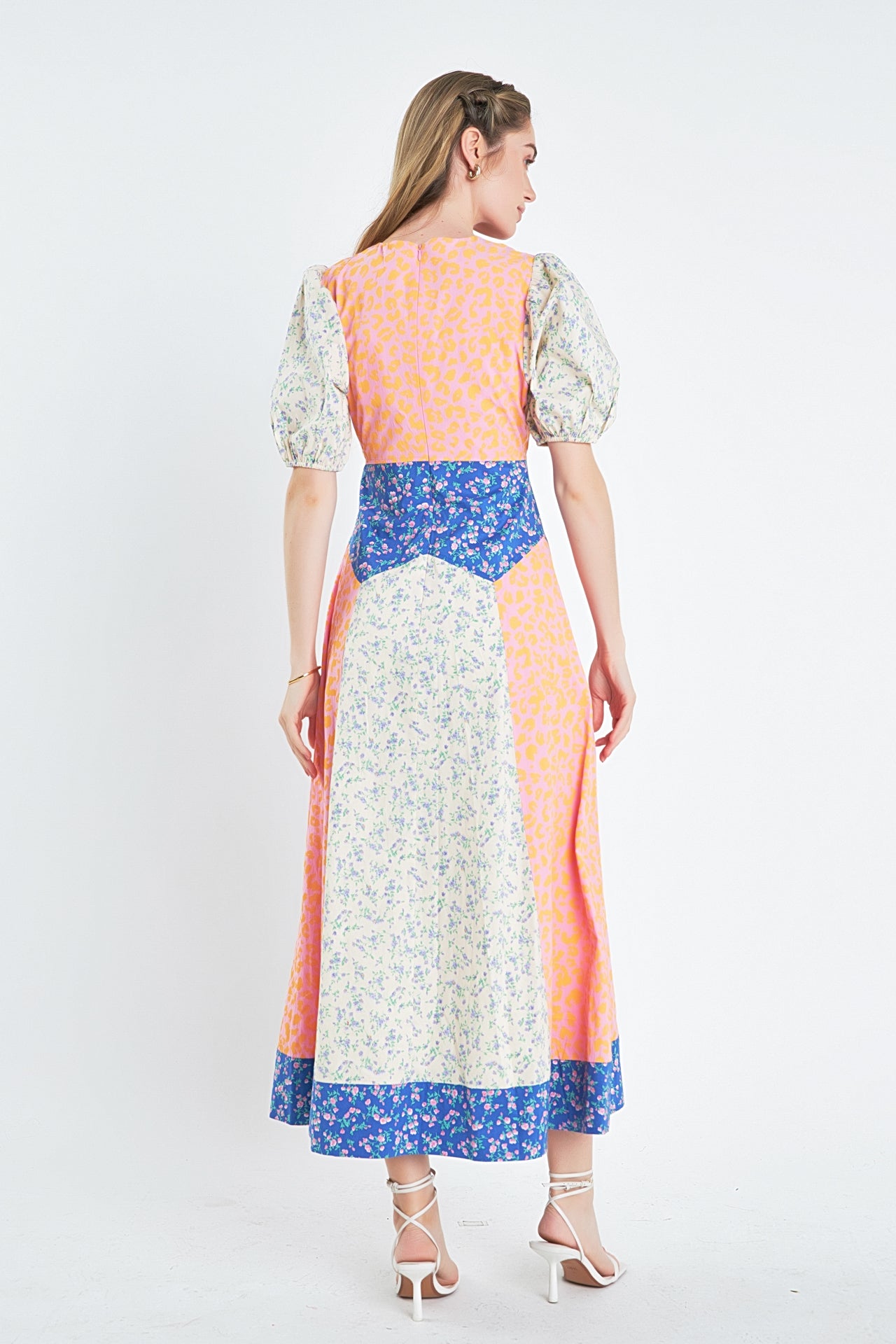 Mixed Print Maxi Dress – English Factory