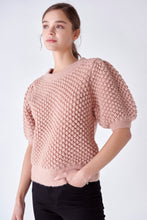Load image into Gallery viewer, Textured Puff Sweater

