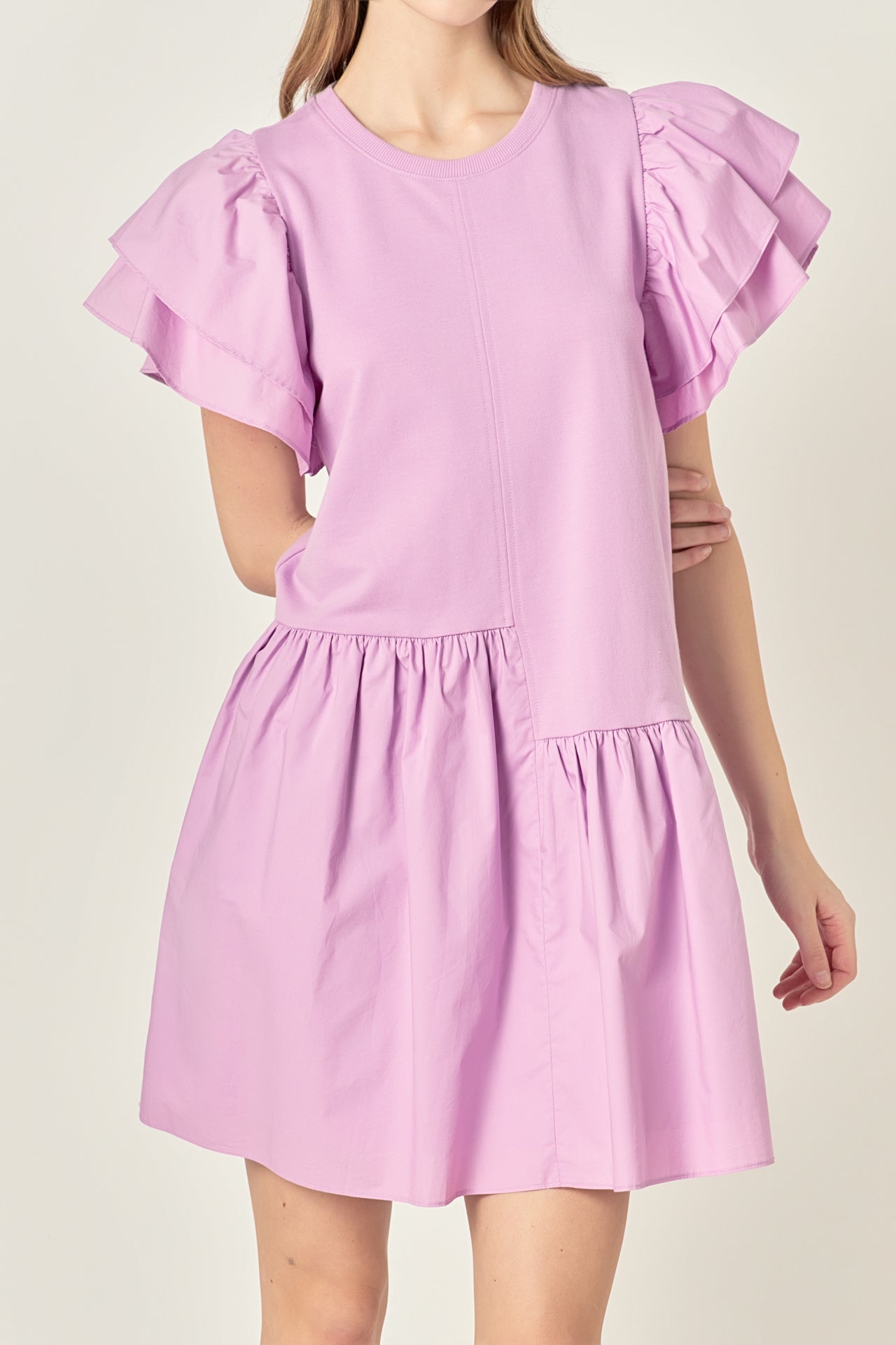 美品★ 2PIECES FLOWER LAYERED DRESS Whimsical Multi-Layered Tulle Flower Dress| for a Perfect