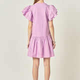 Layered Ruffles Mini Dress