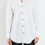 Oversized Collared Shirt in White