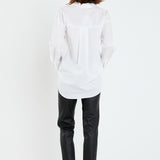 Oversized Collared Shirt in White