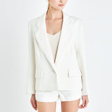 Rickrack Edge Blazer