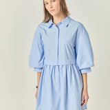 Puff Sleeve Shirt Dress