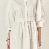Puff Sleeve Shirt Dress