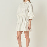 Puff Sleeve Shirt Dress