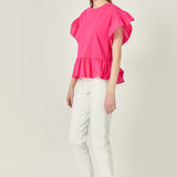 Mixed Media Knit Top