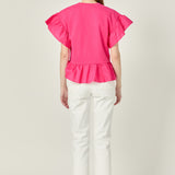 Mixed Media Knit Top