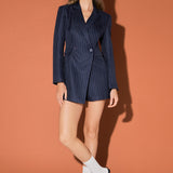 Pinstripe Blazer Romper