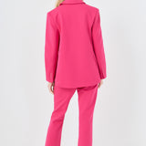 Double-breasted Knit Blazer