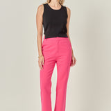 High-waist Knit Pants