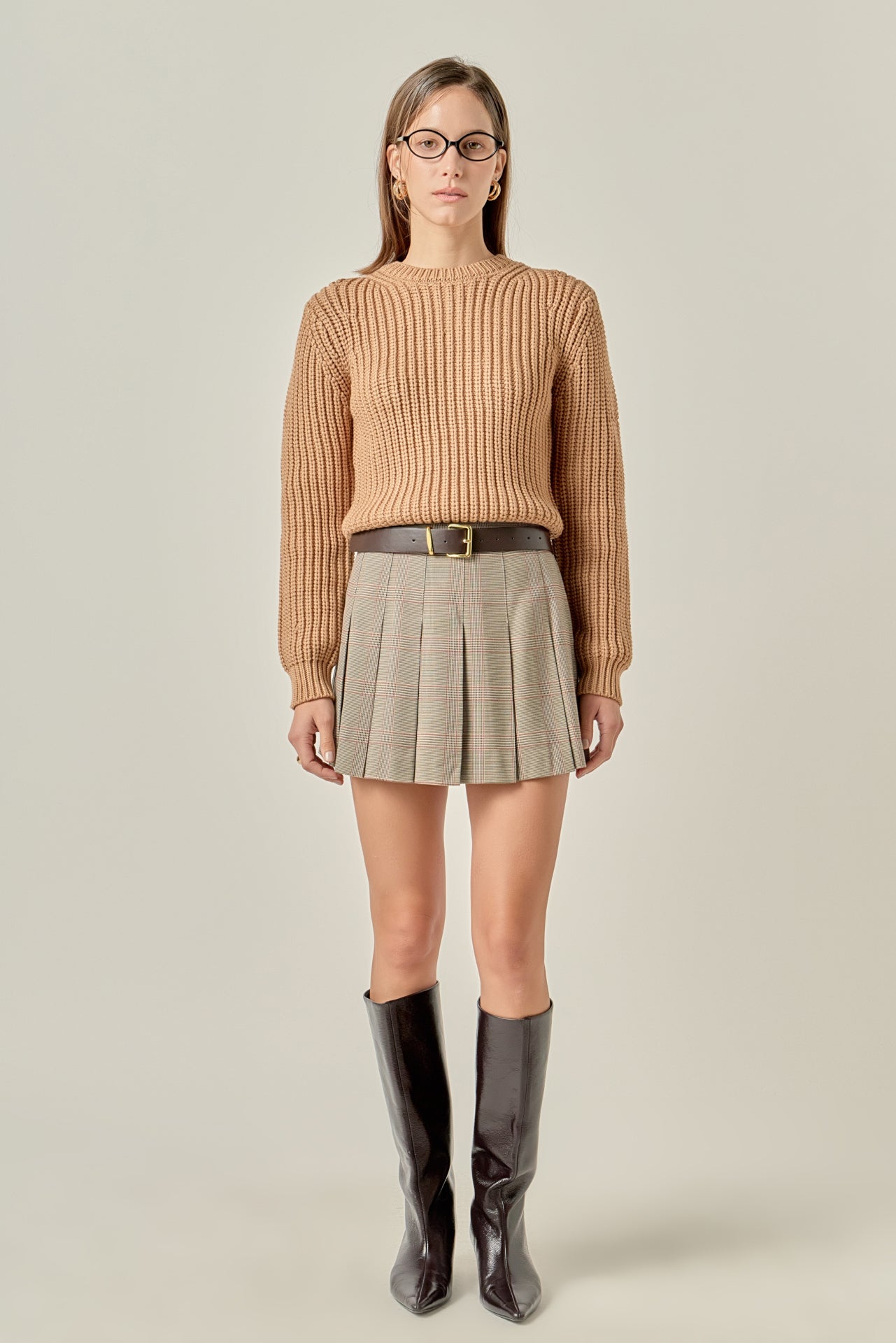 Pleated Check Skort – English Factory