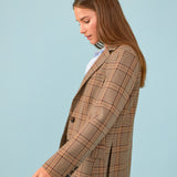 Oversized Check Blazer