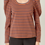 Puff Sleeve Knit Top