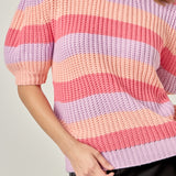 Stripe Mockneck Sweater