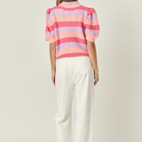 Stripe Mockneck Sweater