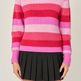 Stripe Mockneck Sweater