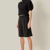 Pom Pom Puff Sleeve Sweater