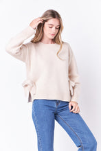 Load image into Gallery viewer, Side Tie Crewneck Sweater
