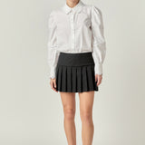 Pleats Detailed Mini Skort