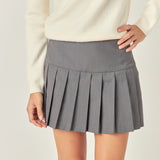 Pleats Detailed Mini Skort