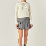 Pleats Detailed Mini Skort