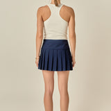 Pleats Detailed Mini Skort