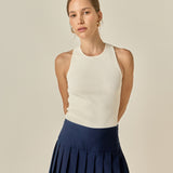 Pleats Detailed Mini Skort