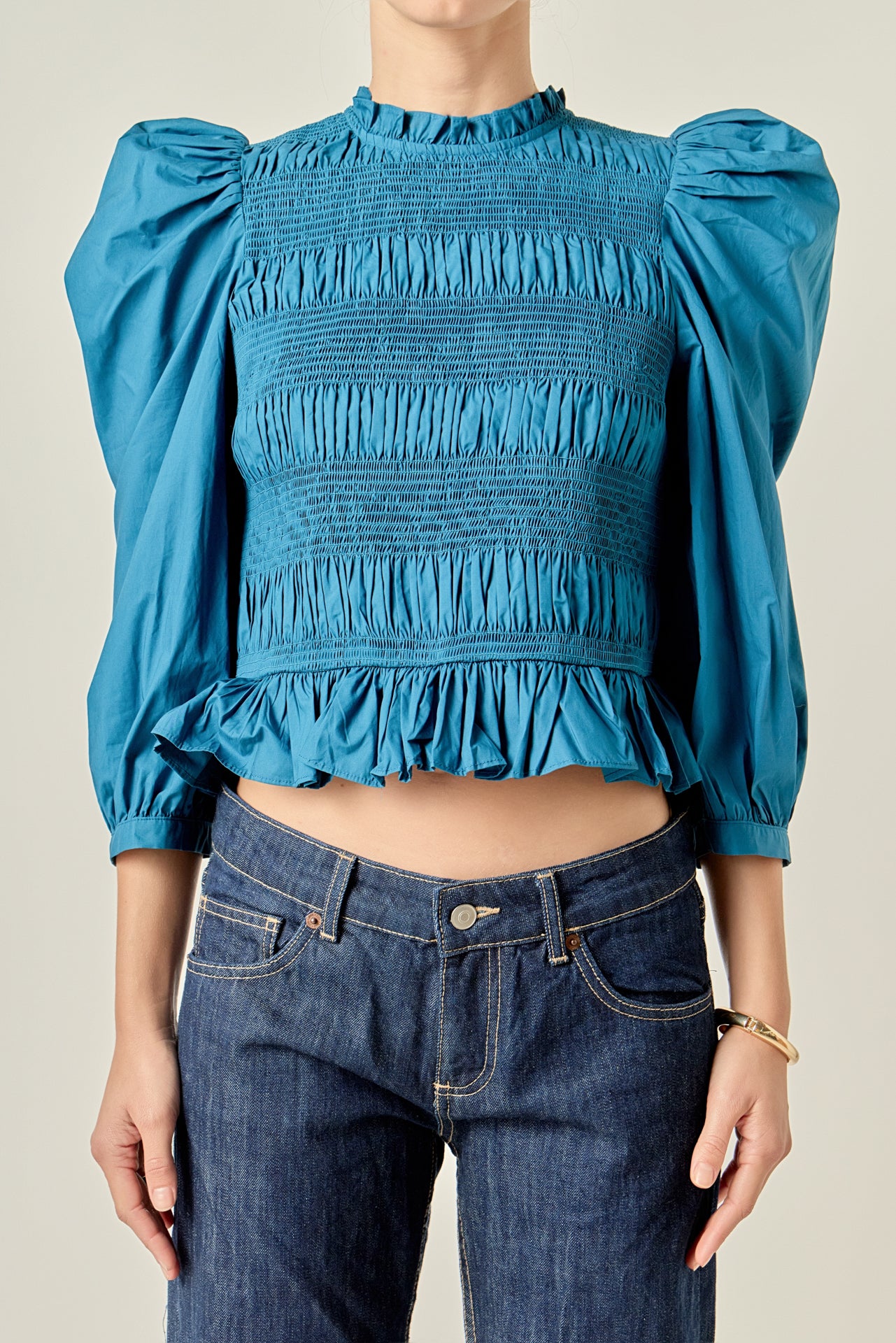 【Katie】JELL-O smocking puff blouse JELL-O smocking puff blouse – Katie Tokyo