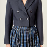 Double Breasted Button Blazer