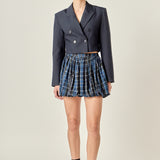 Double Breasted Button Blazer
