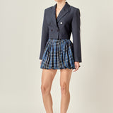 Double Breasted Button Blazer