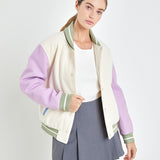Colorblock Bomber Jacket
