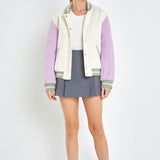 Colorblock Bomber Jacket