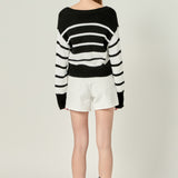 V-neck Striped Sweater