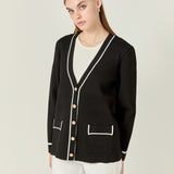 Knit Contrast Cardigan
