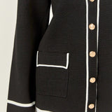 Knit Contrast Cardigan