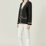 Knit Contrast Cardigan
