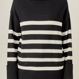 Turtle Neck Stripe Sweater