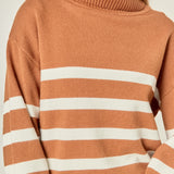 Turtle Neck Stripe Sweater