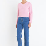 V-neck Knit Sweater
