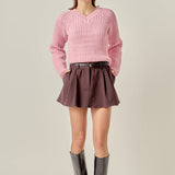 V-neck Knit Sweater