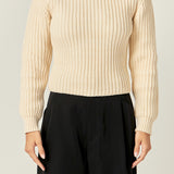 Round-neck Knit Sweater