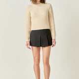 Round-neck Knit Sweater