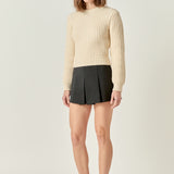 Round-neck Knit Sweater