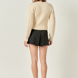 Round-neck Knit Sweater