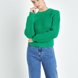 Round-neck Knit Sweater